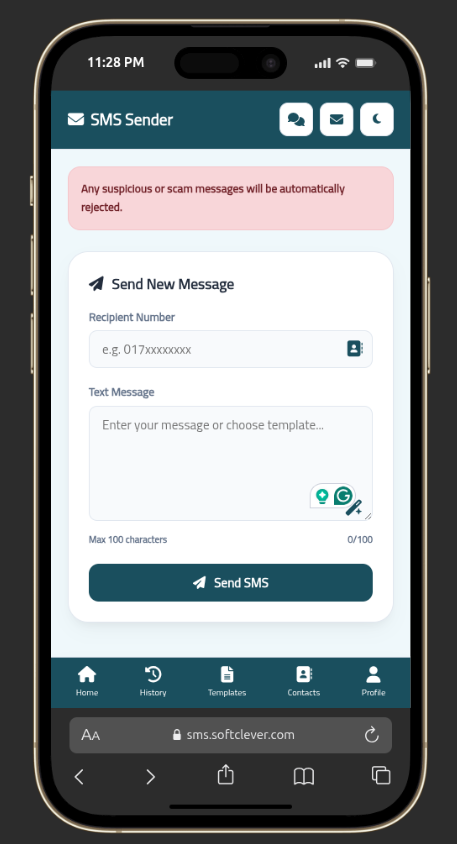 SMS Sender by SoftClever – Web-Based SMS Platform preview image 3