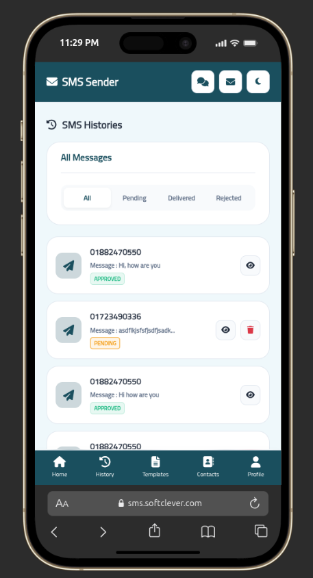 SMS Sender by SoftClever – Web-Based SMS Platform preview image 4